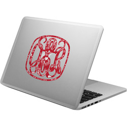 Heart Damask Laptop Decal (Personalized)