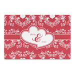 Heart Damask Large Rectangle Car Magnet (Personalized)