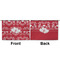 Heart Damask Large Zipper Pouch Approval (Front and Back)