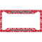Heart Damask License Plate Frame - Style A