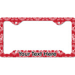 Heart Damask License Plate Frame - Style C (Personalized)