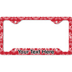 Heart Damask License Plate Frame - Style C (Personalized)