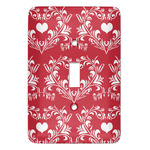 Heart Damask Light Switch Cover (Personalized)