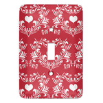 Heart Damask Light Switch Cover