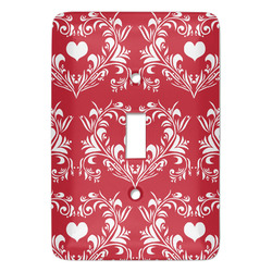 Heart Damask Light Switch Cover
