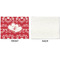 Heart Damask Linen Placemat - APPROVAL Single (single sided)