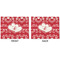 Heart Damask Linen Placemat - APPROVAL (double sided)