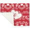 Heart Damask Linen Placemat - Folded Corner (single side)