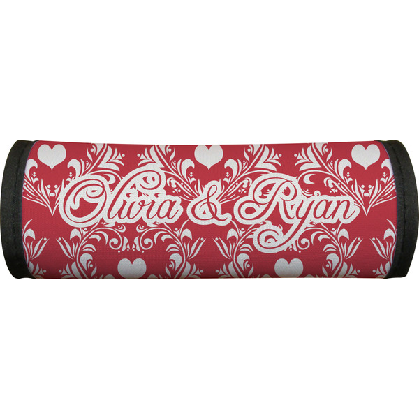 Heart Damask Luggage Handle Wrap