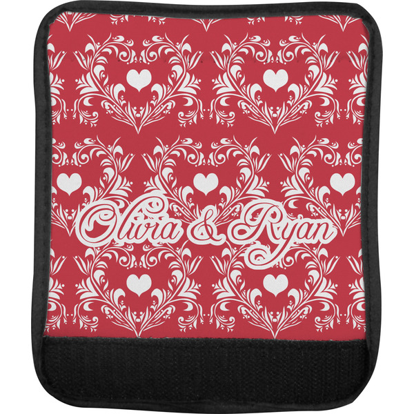 Heart Damask Luggage Handle Wrap (Approval)