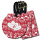 Heart Damask Luggage Tags - 3 Shapes Availabel