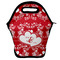 Heart Damask Lunch Bag w/ Couple's Names
