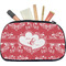 Heart Damask Makeup / Cosmetic Bag - Medium (Personalized)
