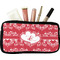 Heart Damask Makeup / Cosmetic Bag (Personalized)