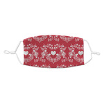 Heart Damask Kid's Cloth Face Mask