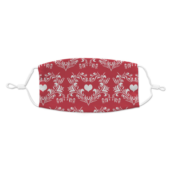 Custom Heart Damask Kid's Cloth Face Mask