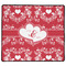 Heart Damask XXL Gaming Mouse Pads - 24" x 14" - FRONT