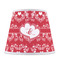 Heart Damask Poly Film Empire Lampshade - Front View