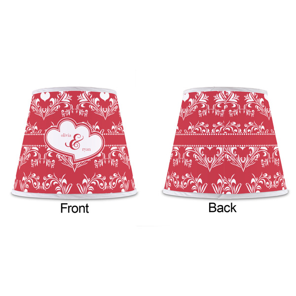 Heart Damask Poly Film Empire Lampshade - Approval