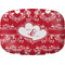 Heart Damask Melamine Platter (Personalized)