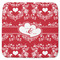 Heart Damask Memory Foam Bath Mat - 48"x48" (Personalized)
