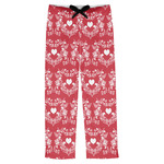 Heart Damask Mens Pajama Pants - XS
