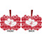 Heart Damask Metal Benilux Ornament - Front and Back (APPROVAL)