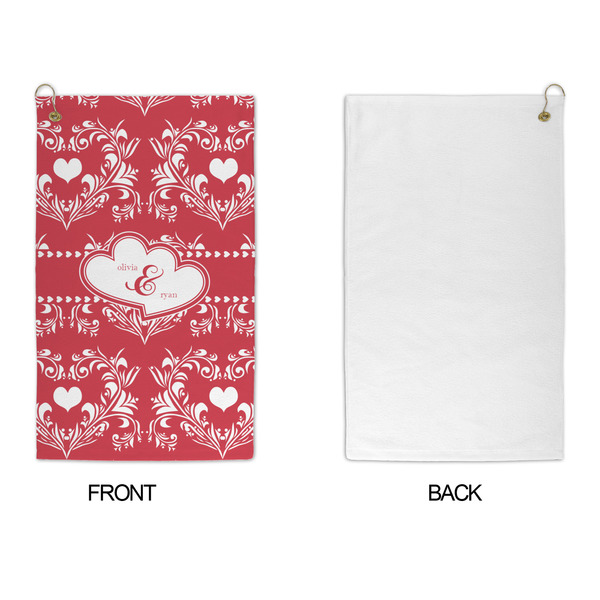 Heart Damask Microfiber Golf Towels - APPROVAL