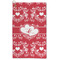 Heart Damask Microfiber Golf Towel - Large (Personalized)