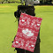 Heart Damask Microfiber Golf Towels - Small - LIFESTYLE