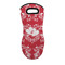 Heart Damask Neoprene Oven Mitt - Single w/ Couple's Names