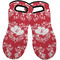 Heart Damask Neoprene Oven Mitts - Set of 2 w/ Couple's Names