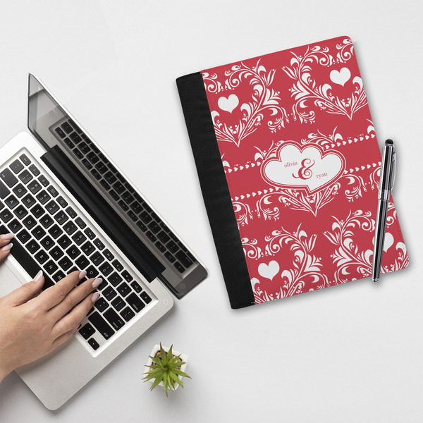 Heart Damask Notebook Padfolio - LIFESTYLE (large)