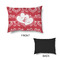 Heart Damask Outdoor Dog Beds - Small - APPROVAL