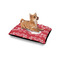 Heart Damask Outdoor Dog Beds - Small - IN CONTEXT