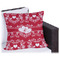 Heart Damask Outdoor Pillow - 16" (Personalized)