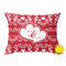 Heart Damask Outdoor Throw Pillow (Rectangular - 12x16)
