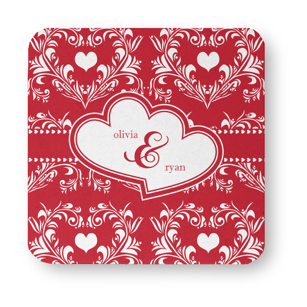 Heart Damask Paper Coasters - Approval