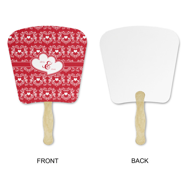 Heart Damask Paper Fans - Approval