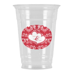 Heart Damask Party Cups - 16oz (Personalized)