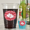 Heart Damask Party Cups - 16oz - In Context