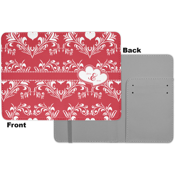 Heart Damask Passport Holder - Apvl