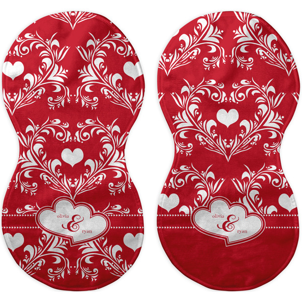 Heart Damask Peanut Shaped Burps - Approval