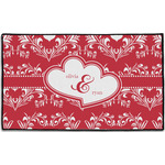 Heart Damask Door Mat - 60"x36" (Personalized)