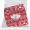 Heart Damask Minky Blanket - Twin / Full - 80"x60" - Double Sided (Personalized)