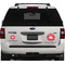 Heart Damask Personalized Car Magnets on Ford Explorer