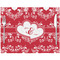 Heart Damask Placemat with Props