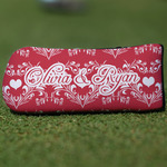 Heart Damask Blade Putter Cover (Personalized)