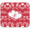 Heart Damask Rectangular Mouse Pad - APPROVAL
