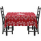 Heart Damask Rectangular Tablecloths - Side View